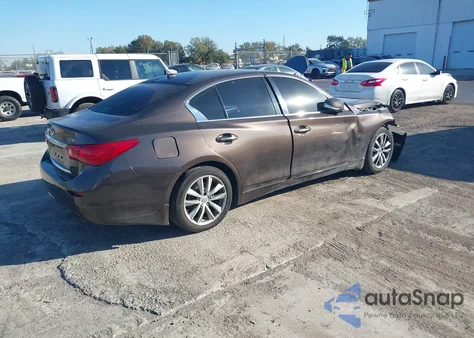 2015 Infiniti Q50 Premium z USA, uszkodzony, nr VIN JN1BV7AP8FM354075